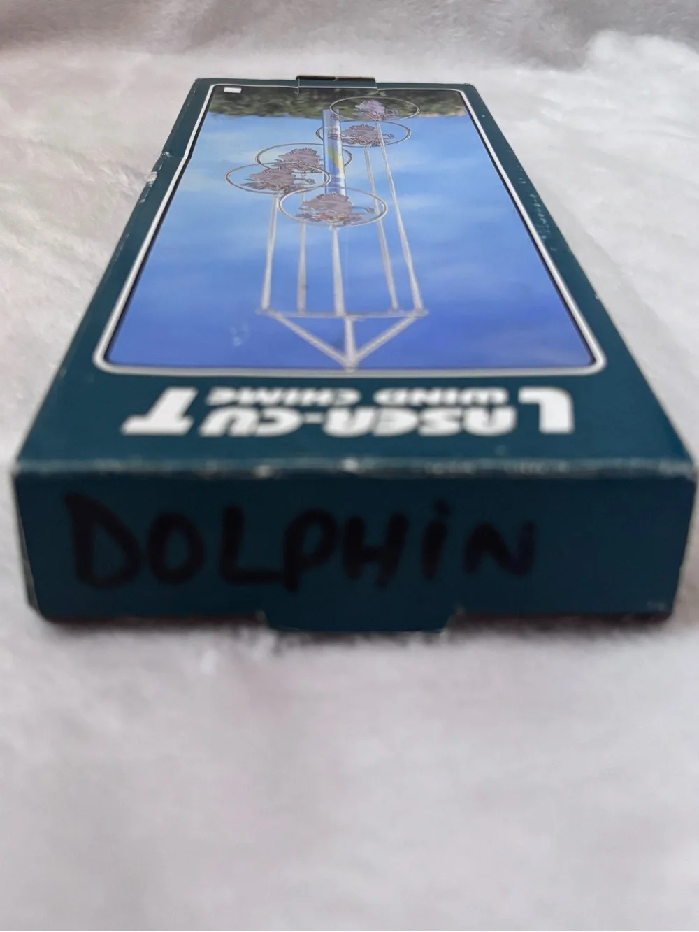 Vintage Laser-Cut Dolphin Wind Chime NIB Ocean Decor Gift coastal beachy marine